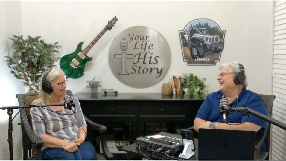 Your Life His Story podcast recording with guest Tina V.
